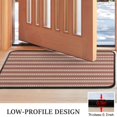 thumbnail image 3 of Brown and Red Christmas Striped Pattern Door Rugs,Washable Non Slip Door Mats Indoor,Decorative Door Mats,Entry Mat Indoor for Entrance,Bedroom,Kitchen,Bathroom,30"x17", 3 of 6