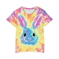 thumbnail image 4 of THDHVS Toddler Summer T-shirts,Summer Casual Tops for Kids,Girl Short Sleeve Tees Easter Graphic Cotton Summer T-Shirts Multicolor 5-6 Years, 4 of 4