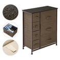 thumbnail image 3 of Dresser with 7 Drawers - Furniture Storage Tower Unit for Bedroom, Hallway, Closet, Office Organization - Steel Frame, Wood Top, Easy Pull Fabric Bins, Brown, 3 of 8