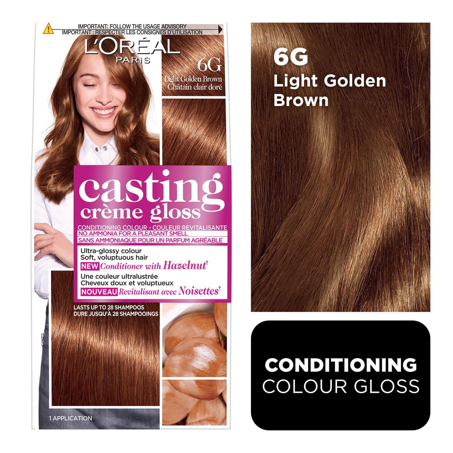 L'Oréal Paris Casting Crème Gloss Conditioning Hair Colour, Ammonia Free Semi-Permanent Hair Dye