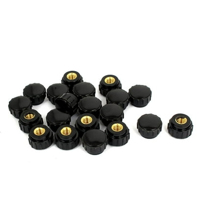

Unique Bargains M6 Female Thread 18mm Head Dia Knurled Plastic Thumbscrew Grip Knob 20pcs