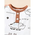 thumbnail image 6 of Bagilaanoe Newborn Baby Girl Boys Summer Jumpsuit Dinosaur Print Short Sleeve Bodysuit 3M 6M 9M 12M Infant One Piece Romper, 6 of 8
