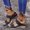 Blue, variant on Shower Sandals Women Comfort Trendy Lightweight Sandals Women Summer EVA Soft Slides Wedge Sandals Slide Sandals Beach Slippers Indoor Non-Slip Sandals Mother's Day Gift