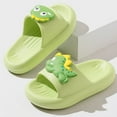 thumbnail image 4 of lnmuld Kids Cute 3D Dinosaur Slides Non Slip Open Toe Summer Slippers for Toddlers Boys Girls Size:12-12.5 Years, 4 of 5