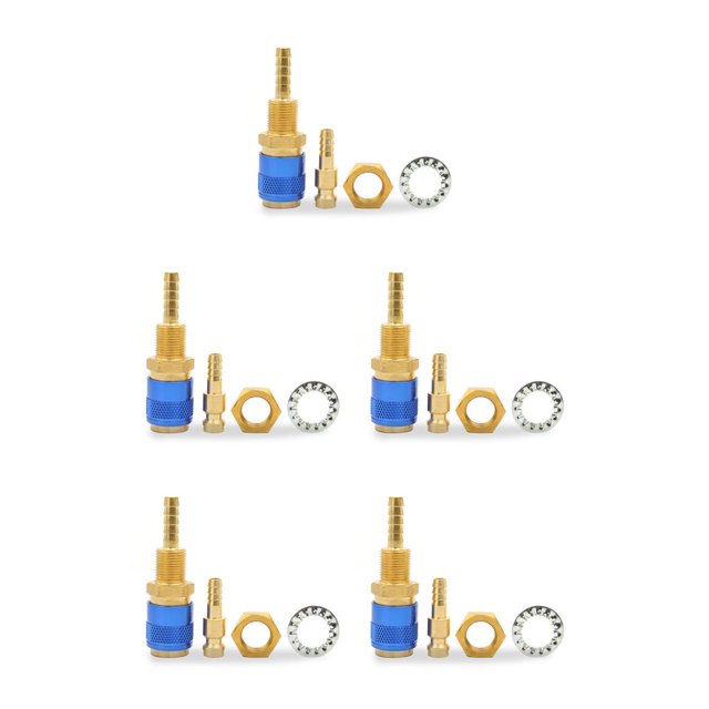 Kenally Conector rápido refrigerado por agua, conexión rápida portátil, adaptador de soldadura TIG desmontable, accesorios para manguera M6, azul Type2 NO2 Kenally CBP211792