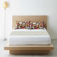 thumbnail image 6 of Yayeee Pillowcase Queen Size Set of 2 Satin Wrinkle Resistant Pillow Case, Red Floral, 6 of 8