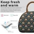 thumbnail image 3 of Aesthetic Bear Design Lunch Bag – Insulated Tote with Artistic Polar & Brown Bear Print, Ideal for Winter Use, 3 of 4