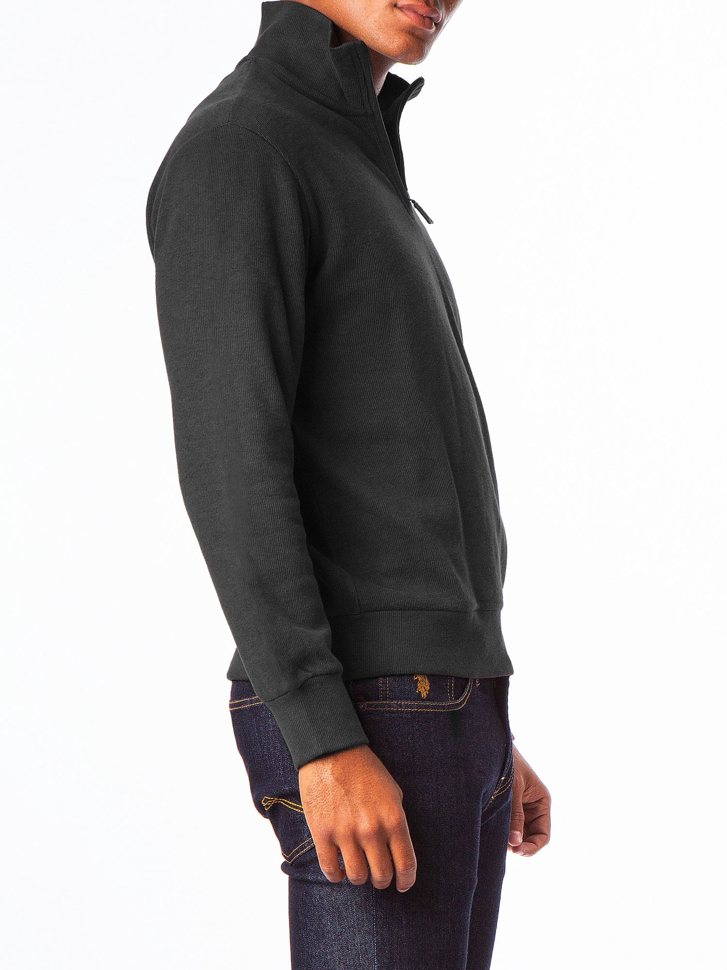 U.S. Polo Assn. Men's Quarter Zip Sweater, up to Size 3XL