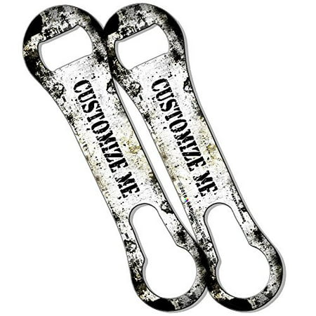 

® Customizable V Rod® Bottle Opener White And Black Grunge