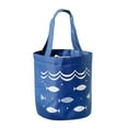 thumbnail image 1 of ZheElen Lunch Bag Holder Carrying Container School Office Oxford Cloth Drawstring Food Carry Bags with Dual-handle Lunchbox Holders Navy blue, 1 of 6