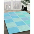 thumbnail image 2 of Ahgly Company Indoor Square Patterned Blue Diamond Blue Area Rugs, 7' Square, 2 of 6