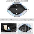 thumbnail image 3 of 22 Inch Oversized Travel Bag Lightweight Canvas Weekender Duffel with Multi Pockets, Aurora Print, 3 of 5