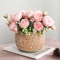 thumbnail image 5 of Zhaomeidaxi Plastic Simulation Peony Exquisite Simulation Peony Delicate Texture Artificial Flower 1 Bunch 5 Heads, 5 of 5