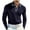 Navy, variant on LIaqionyy Men's Shirts V Neck Slim Ribbed Pullover T Shirts Long Sleeve Collared Tops Knit Casual Tee