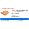 thumbnail image 2 of Air Filter - Compatible with 2016 - 2018 Toyota RAV4 ELECTRIC/GAS 2017, 2 of 2