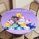 thumbnail image 5 of Aphmau cat (2)-theme Fitted Round Tablecloths Elastic Edged Table Covers Waterproof Table Cloth for Kitchen Holiday Party Tables Decor 120cm, 5 of 6