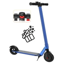 COBIZI Electric Scooter for Adult & Teen,Top 15.5 Mph & 10-15 Long Miles Range, 250W Motor Foldable Kick Scooters with LED Display and Braking System,Dark Blue