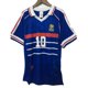 thumbnail image 1 of Retro Jersey 1998 France World Cup Home Short Sleeve Soccer Jersey No. 10 Zidane 1 Soccer Jersey 2XL, 1 of 5