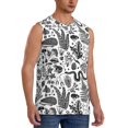thumbnail image 2 of Balery Fall Forest Men's Sleeveless Muscle Shirts Workout Tank Top, Moisture Wicking, Odor Protection-XX-Large, 2 of 8