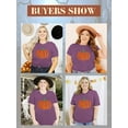 thumbnail image 3 of XCHQRTI Pumpkin Plus Size Women Tshirt Its Fall Yall Thanksgiving Short Sleeve Graphic Tees, 3 of 7