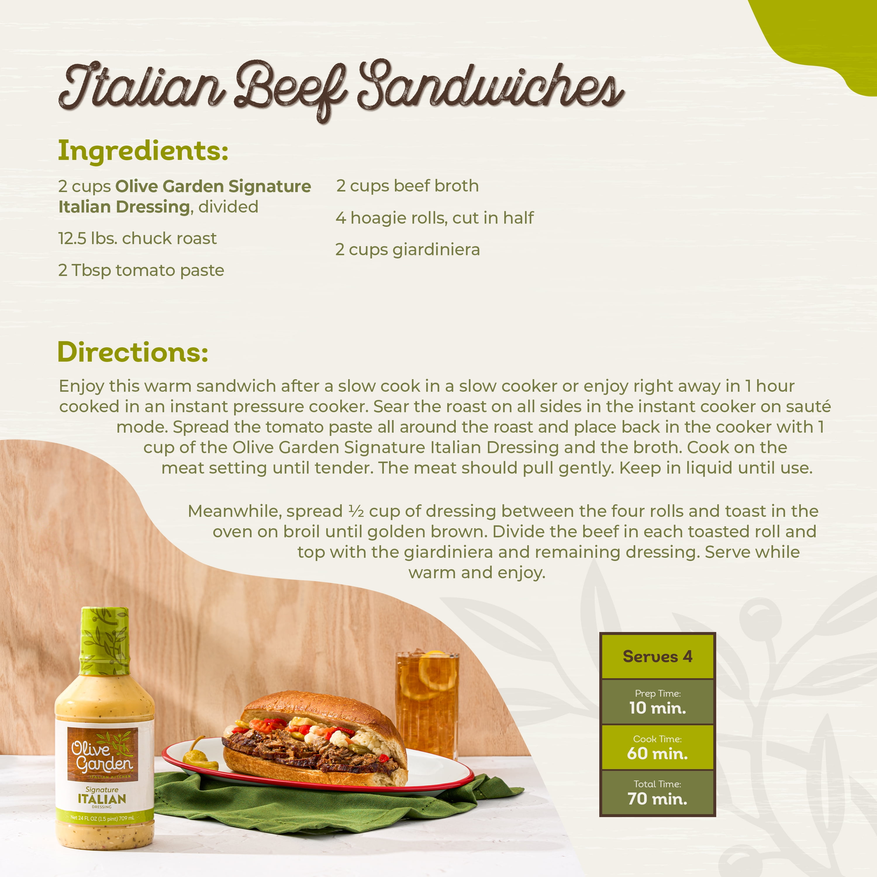 Olive Garden Signature Italian Dressing, 24 fl. oz.