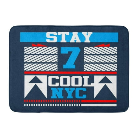 GODPOK Mens Graphic New York Stay Cool Kids NYC Rug Doormat Bath Mat 23.6x15.7