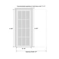 thumbnail image 5 of Sliding Pocket Door 18 x 84 inches | Ego 5012 Cognac Oak | Kit Rail Hardware | Solid Wood Interior Bedroom Modern Doors, 5 of 5