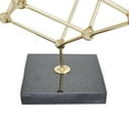 thumbnail image 5 of 9" x 12" Gold Marble Geometric Sculpture with Black Base, by DecMode, 5 of 10