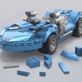 thumbnail image 3 of Juego de juguetes de construcción Mega Hot Wheels Twin Mill 635 piezas, 3 of 6