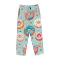 thumbnail image 4 of Naloa Colorful Donut Print Women’s Ultra-Soft Comfy Pajama Lounge Pants with Pockets & Drawstring, 4 of 8