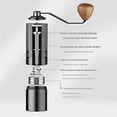 thumbnail image 2 of Grey Manual Coffee Grinder High Quality Portable Upgrade 7 Star Stainless Steel Burr Suitable for Espresso Kitchen Tool, 2 of 5