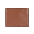 thumbnail image 1 of Cartera Steve Madden de piel extra capacitiva para hombre, color coñac, 1 of 6