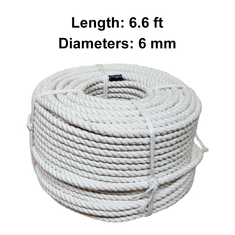 0.23 high strength rope thick 20 yards several colors 6 mm yellow woven polypropylene rope strong and light cord