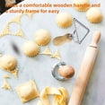 thumbnail image 6 of Wooden Handle Cookie Cutter Set Fluted Edge Pastry Mold For Making Decorative Cookies Dumplings And Pasta Edges Baking Tools For Holiday Treats And Party Snacks, 6 of 6