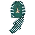 thumbnail image 4 of Diconna Family Christmas Matching Clothes Christmas Cartoon Pattern Printed Pullover Striped Pants Parent-child Two-Piece Set, 4 of 8