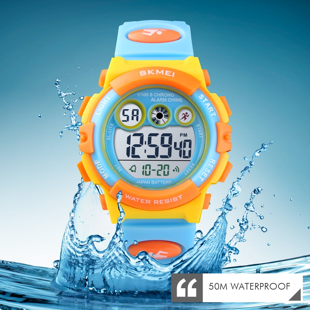 KIDPER Kids Digital Watch, Boys Sports Waterproof Led Watches with Alarm  Wrist Watches for Boy Girls Children