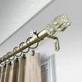 thumbnail image 2 of 1" Dia Adjustable 48"-84" Curtain Rod with Etta Finials - Light Gold,(100-03-483), 2 of 3