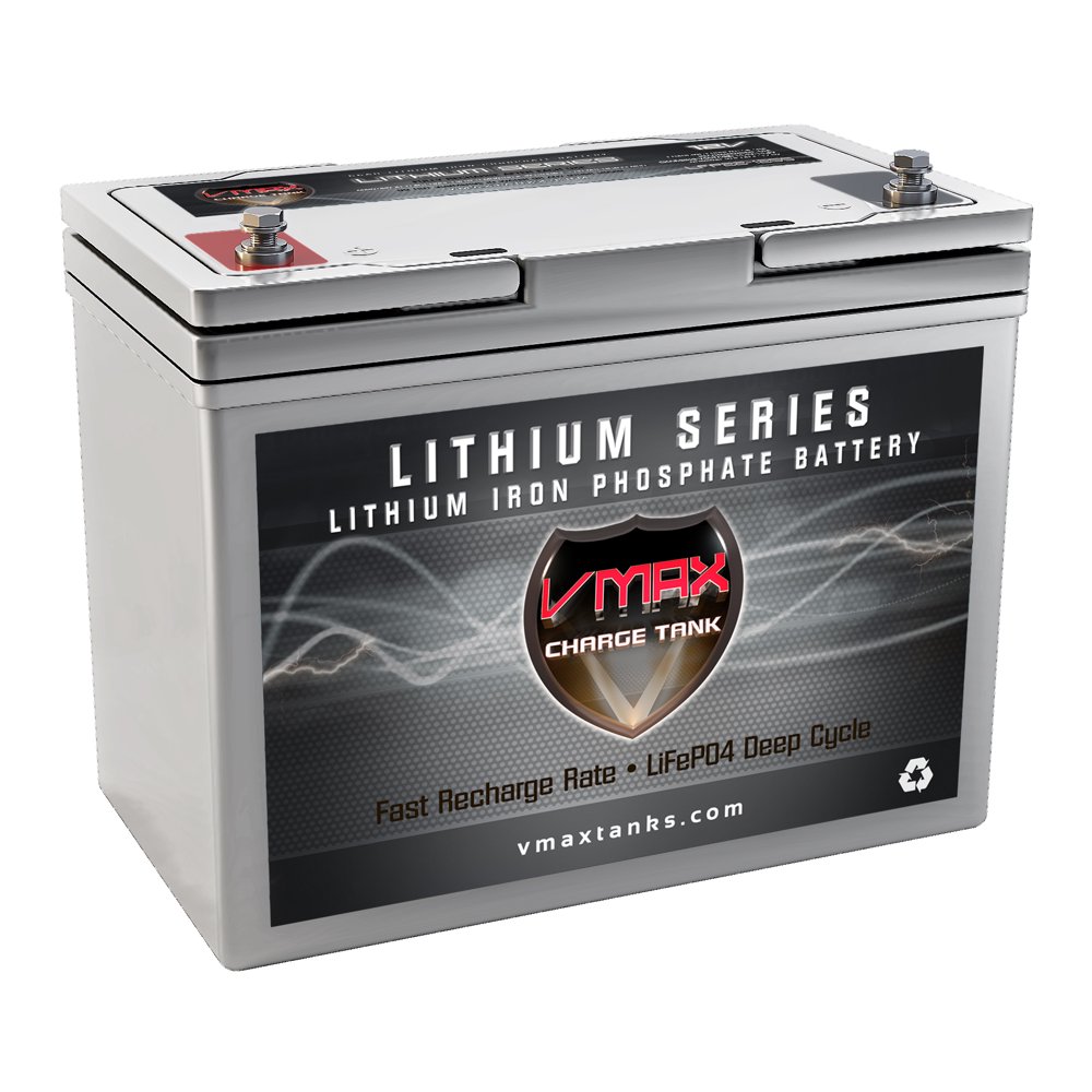 VMAX LFP241265 Lithium LiFePO4 12 Volt 65AH Battery for Marine RV