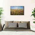 thumbnail image 6 of HFDF Colorful Wildflower Wall Art Abstract Nature Picture Wall Decor Vintage Farmhouse Floral Landscape Poster Painting Natural Watercolor Flowers Kitchen Living Room Decoration 16x12inch Framed, 6 of 6