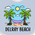thumbnail image 4 of Inktastic Summer Vacation in Delray Beach Boys or Girls Baby Bib, 4 of 4