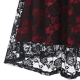 thumbnail image 6 of IWRICH Women's Gothic Party Dress Mesh Floral Embroidery A-Line Swing Dress Wedding Prom Dress Halloween Evening Gown, 6 of 6