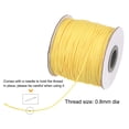 thumbnail image 3 of Unique Bargains Beading Thread Bracelet Weave Bead Craft Cord 0.8mm 159M/Roll (173-Yards) Decorative String, Yellow, 3 of 7