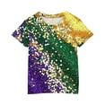 thumbnail image 5 of FamilyThread Girls Short Sleeve T Shirts Sequined Kids Summer Tops Crewneck Tees For 3-14 Years, 5 of 5