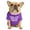 Purple, variant on SPRING PARK Dog Shirt Cotton Letter Printing Two-legged Summer Round Neck Short Sleeve Vest Clothes for Pet Puppy