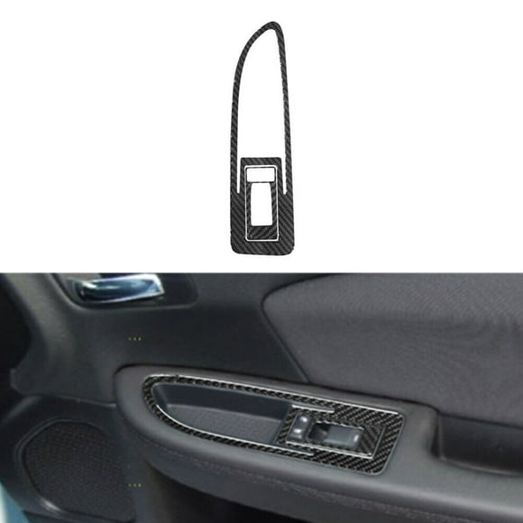 Carbon Fiber Passenger Door Control Panel Cover Trim for Chrysler 200 2011-2014