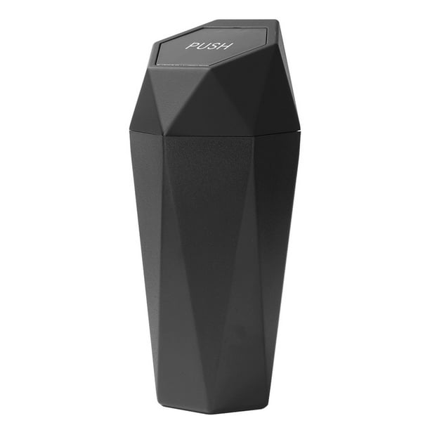 Cubo Basura para Coche Ygjytge con Diamante A Prueba Fugas con Tapa negro