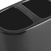 Mainstays Basic Rich Black Ceramic Toothbrush Holder for Adults