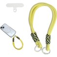 thumbnail image 1 of Efficient Phone Wrist Strap – Rope Lanyard with Tether Tab, Phone Charm for iPhone, Samsung, Smartphones, Keychain Accessory Yellow&stripe - Designed to Meet Your pipe connection tasks, 1 of 5