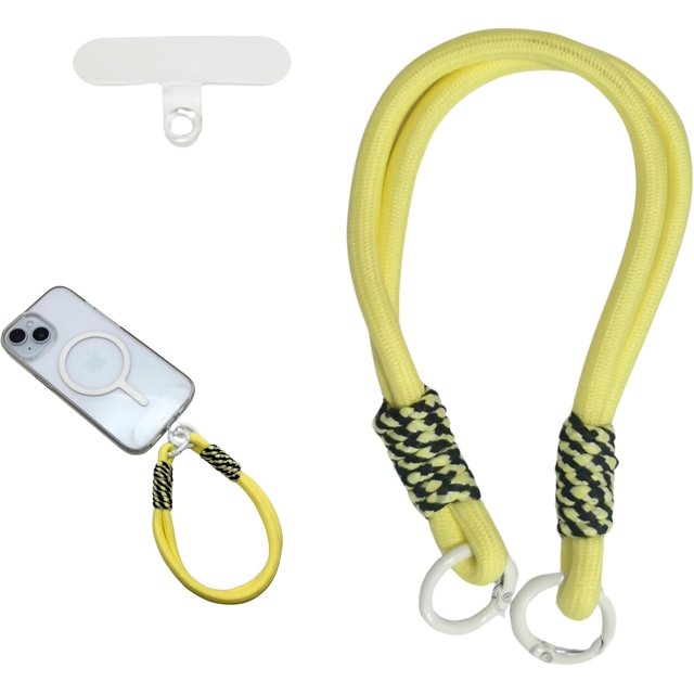 Efficient Phone Wrist Strap – Rope Lanyard with Tether Tab, Phone Charm for iPhone, Samsung, Smartphones, Keychain Accessory Yellow&stripe - Designed to Meet Your pipe connection tasks