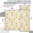 thumbnail image 5 of Chick and Egg Yellow Pattern Teens Toddler Nap Mat with Pillow, Sleeping Mat Bag for Preschool Daycare 50"x20", 5 of 6